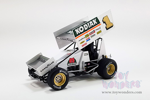 Acme - Winged Sprint Car #1 Sammy Swindell "Kodiak Special" National Sprint Car Hall of Fame and Museum 1987 (1/18 scale diecast model car, White) A1809524