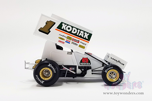 Acme - Winged Sprint Car #1 Sammy Swindell "Kodiak Special" National Sprint Car Hall of Fame and Museum 1987 (1/18 scale diecast model car, White) A1809524
