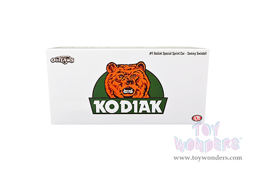 Acme - Winged Sprint Car #1 Sammy Swindell "Kodiak Special" National Sprint Car Hall of Fame and Museum 1987 (1/18 scale diecast model car, White) A1809524