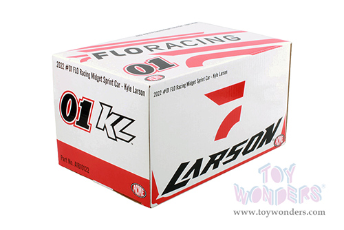 Acme - Midget Sprint Car #01 Kyle Larson FLO Racing 2022 (1/18 scale diecast model car, White/Red) A1810122