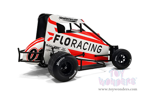 Acme - Midget Sprint Car #01 Kyle Larson FLO Racing 2022 (1/18 scale diecast model car, White/Red) A1810122