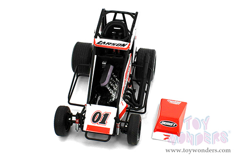 Acme - Midget Sprint Car #01 Kyle Larson FLO Racing 2022 (1/18 scale diecast model car, White/Red) A1810122