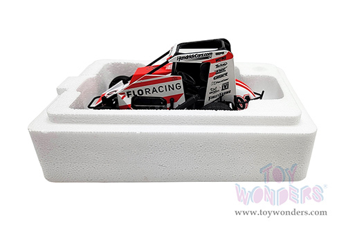 Acme - Midget Sprint Car #01 Kyle Larson FLO Racing 2022 (1/18 scale diecast model car, White/Red) A1810122