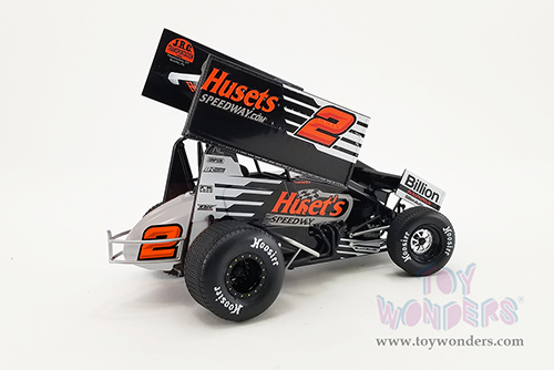 Acme - Winged Sprint Car #2 David Gravel "Huset's Speedway" (2022, 1/18 scale diecast model car, Black) A1822003
