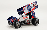 Acme - Winged Sprint Car #5W Lucas Wolfe "Pabst Blue Ribbon" (2022, 1/18 scale diecast model car, White/Blue) A1822006
