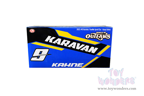 Acme - Winged Sprint Car #9 Kasey Kahne "Karavan - Fuel Me" Kasey Kahne Racing 2022 (1/18 scale diecast model car, Blue) A1822012