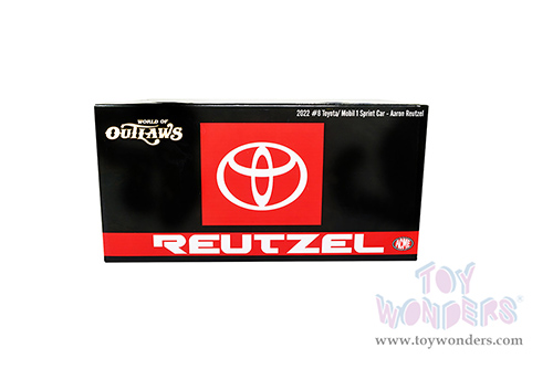 Acme - Winged Sprint Car #8 Aaron Reutzel "Mobil 1" Roth Motorsports 2022 (1/18 scale diecast model car, White) A1822015