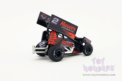 Acme - Winged Sprint Car #2 David Gravel "Husets Speedway" Big Game Motorsports (2021, 1/64 scale diecast model car, Black/Red) A6401001