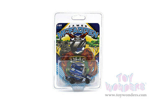 Acme - Winged Sprint Car #9 James McFadden "Karavan Trailers" (2021, 1/64 scale diecast model car, Blue) A6401006