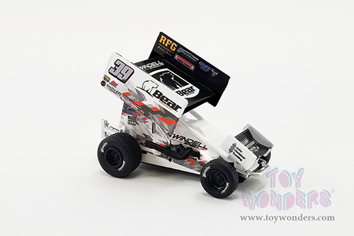 Acme - Winged Sprint Car #39 Sammy Swindell "Bear Archery and Swindell Speedlab" (2021, 1/64 scale diecast model car, White) A6401007