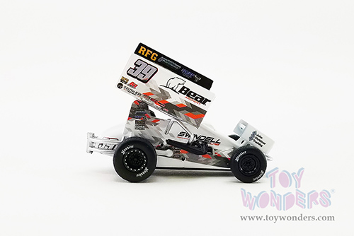 Acme - Winged Sprint Car #39 Sammy Swindell "Bear Archery and Swindell Speedlab" (2021, 1/64 scale diecast model car, White) A6401007