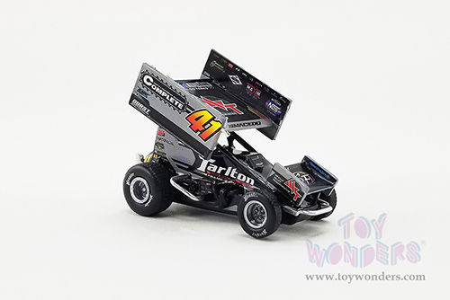 Acme - Winged Sprint Car #41 Carson Macedo "MVT" (2021, 1/64 scale diecast model car, Black) A6401009