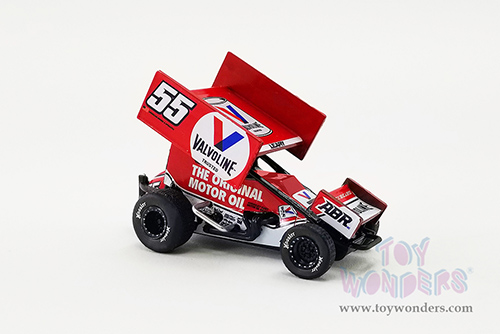Acme - Winged Sprint Car #55 C.J. Leary "Valvoline" Alex Bowman Racing (2021, 1/64 scale diecast model car, Red) A6401010