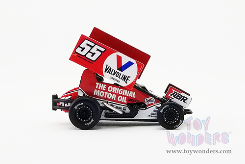 Acme - Winged Sprint Car #55 C.J. Leary "Valvoline" Alex Bowman Racing (2021, 1/64 scale diecast model car, Red) A6401010