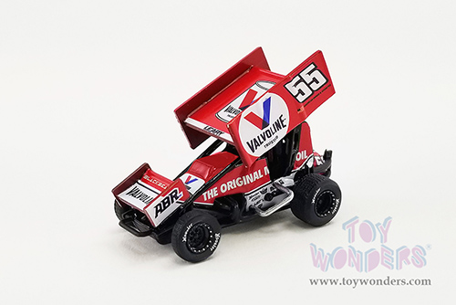 Acme - Winged Sprint Car #55 C.J. Leary "Valvoline" Alex Bowman Racing (2021, 1/64 scale diecast model car, Red) A6401010