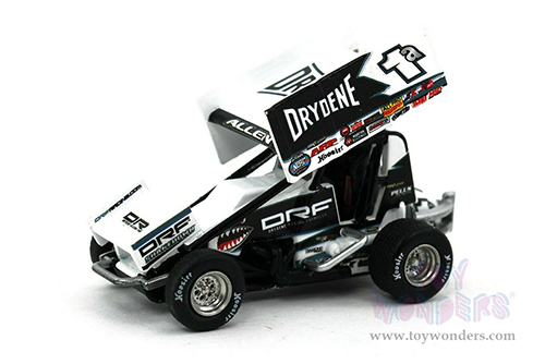 Acme - Winged Sprint Car #1A Jacob Allen Shark Racing "Drydene" (2020, 1/64 scale diecast model car, Dark Blue) A6401011
