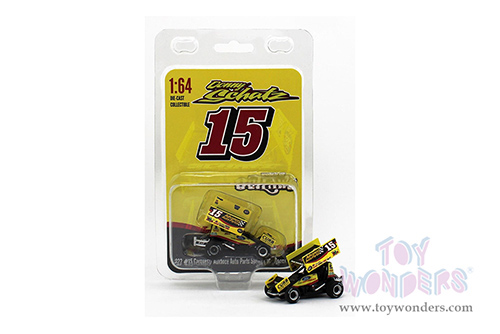Acme - Winged Sprint Car #15 Donny Schatz "Advance Auto Parts" Tony Stewart Racing (2022, 1/64 scale diecast model car, Yellow/Black) A6422005