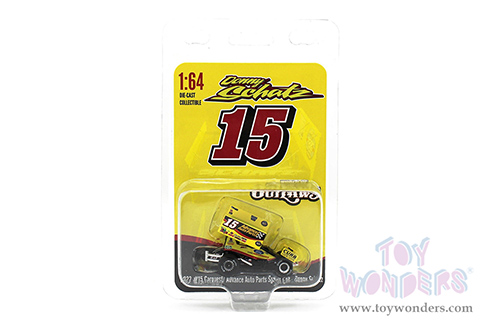 Acme - Winged Sprint Car #15 Donny Schatz "Advance Auto Parts" Tony Stewart Racing (2022, 1/64 scale diecast model car, Yellow/Black) A6422005