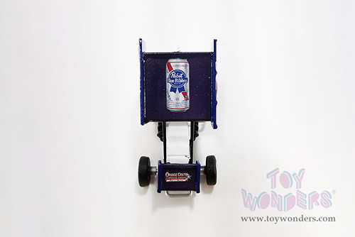 Acme - Winged Sprint Car #5W Lucas Wolfe "Pabst Blue Ribbon" Lucas Wolfe Racing (2022, 1/64 scale diecast model car, Black/White) A6422006