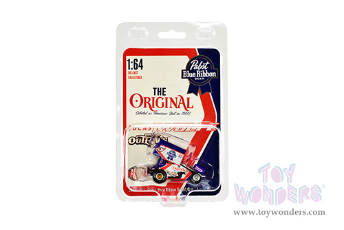 Acme - Winged Sprint Car #5W Lucas Wolfe "Pabst Blue Ribbon" Lucas Wolfe Racing (2022, 1/64 scale diecast model car, Black/White) A6422006