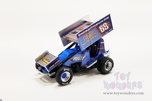 Acme - Winged Sprint Car #69K Lance Dewease "Hess Ornamental Iron" Kreitz Racing (2022, 1/64 scale diecast model car, Blue) A6422008