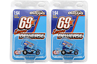 Acme - Winged Sprint Car #69K Lance Dewease "Hess Ornamental Iron" Kreitz Racing (2022, 1/64 scale diecast model car, Blue) A6422008