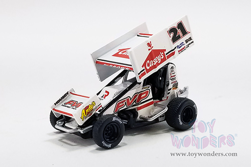 Acme - Winged Sprint Car #21 Brian Brown "Casey's General Store" Brian Brown Racing (2022, 1/64 scale diecast model car, White) A6422009