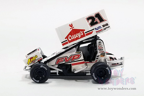 Acme - Winged Sprint Car #21 Brian Brown "Casey's General Store" Brian Brown Racing (2022, 1/64 scale diecast model car, White) A6422009