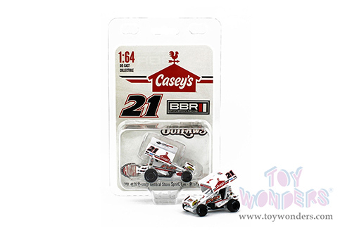 Acme - Winged Sprint Car #21 Brian Brown "Casey's General Store" Brian Brown Racing (2022, 1/64 scale diecast model car, White) A6422009