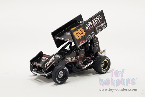 Acme - Winged Sprint Car #69 Bud Kaeding "Al's Roofing Supplies" Kaeding Performance (2022, 1/64 scale diecast model car, Black) A6422010