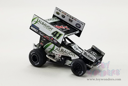 Acme - Winged Sprint Car #41 Carson Macedo "Albaugh" Jason Johnson Racing (2022, 1/64 scale diecast model car, Black/White) A6422011