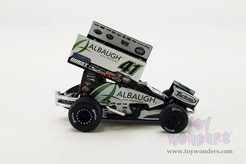 Acme - Winged Sprint Car #41 Carson Macedo "Albaugh" Jason Johnson Racing (2022, 1/64 scale diecast model car, Black/White) A6422011