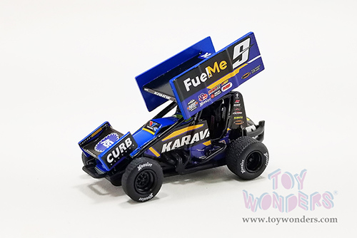 Acme - Winged Sprint Car #9 Kasey Kahne "Karavan - Fuel Me" Kasey Kahne Racing (2022, 1/64 scale diecast model car, Black) A6422012