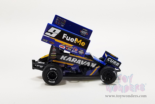 Acme - Winged Sprint Car #9 Kasey Kahne "Karavan - Fuel Me" Kasey Kahne Racing (2022, 1/64 scale diecast model car, Black) A6422012