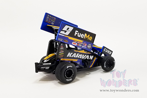 Acme - Winged Sprint Car #9 Kasey Kahne "Karavan - Fuel Me" Kasey Kahne Racing (2022, 1/64 scale diecast model car, Black) A6422012