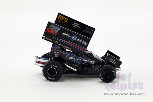 Acme - Winged Sprint Car #39 Christopher Bell "Circle B Diecast" Swindell Speedlab (2022, 1/64 scale diecast model car, Black) A6422013