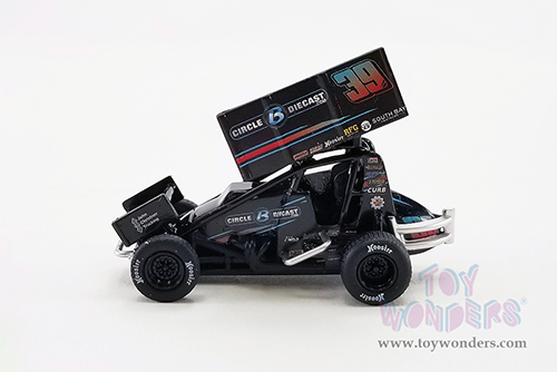 Acme - Winged Sprint Car #39 Christopher Bell "Circle B Diecast" Swindell Speedlab (2022, 1/64 scale diecast model car, Black) A6422013