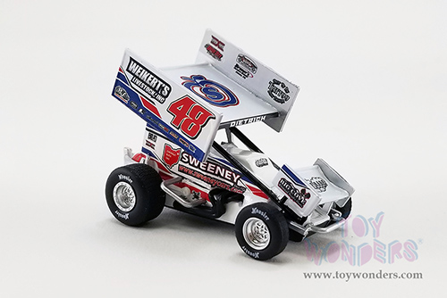 Acme - Winged Sprint Car #48 Danny Dietrich "Weikert's Livestock" Gary Kauffman Racing (2022, 1/64 scale diecast model car, White/Blue) A6422014