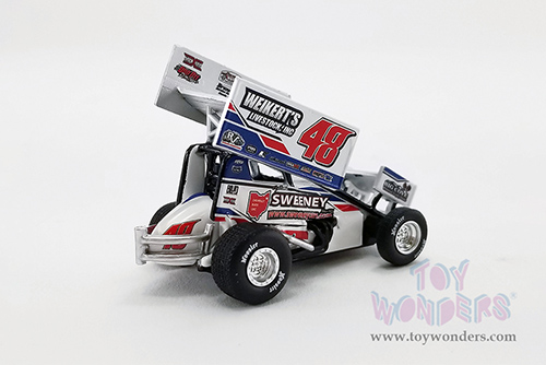 Acme - Winged Sprint Car #48 Danny Dietrich "Weikert's Livestock" Gary Kauffman Racing (2022, 1/64 scale diecast model car, White/Blue) A6422014