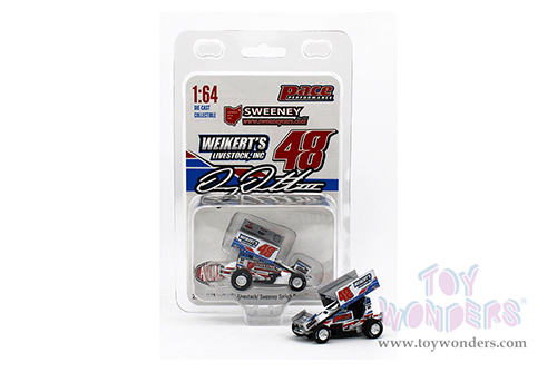 Acme - Winged Sprint Car #48 Danny Dietrich "Weikert's Livestock" Gary Kauffman Racing (2022, 1/64 scale diecast model car, White/Blue) A6422014