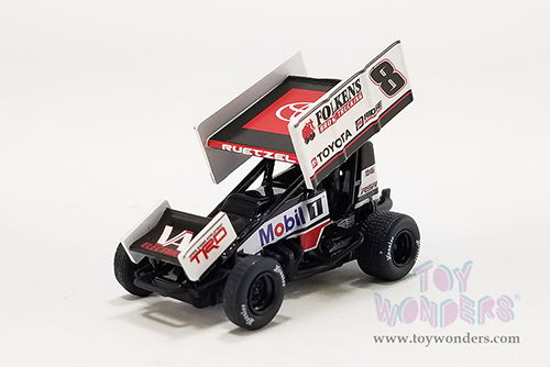 Acme - Winged Sprint Car #8 Aaron Reutzel "Mobil 1" Roth Motorsports (2022, 1/64 scale diecast model car, Black) A6422015