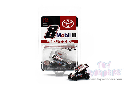 Acme - Winged Sprint Car #8 Aaron Reutzel "Mobil 1" Roth Motorsports (2022, 1/64 scale diecast model car, Black) A6422015