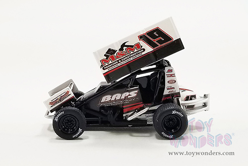 Acme - Winged Sprint Car #19 Brent Marks "BAPS Paints" Murray-Marks Motorsports (2022, 1/64 scale diecast model car, Black) A6422016
