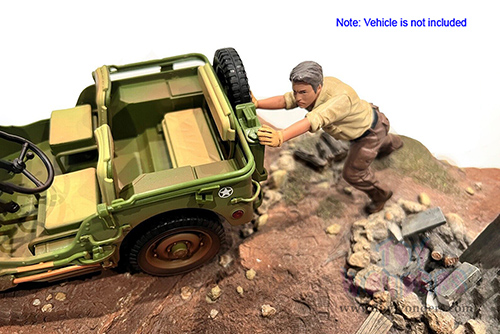 Showcasts® Figurines - 4x4 Mechanic - Figure 5 (1/18 scale, Beige/Brown) AD-18015 MAP: $14.99