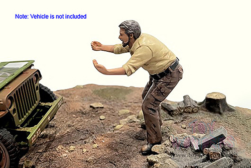 Showcasts® Figurines - 4x4 Mechanic - Figure 6 (1/18 scale, Beige/Brown) AD-18016 MAP: $14.99