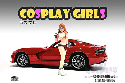 Showcasts® Figurines - Cosplay Girls Figure 6 (1/18 scale, White/orange) AD-18306 MAP: $14.99
