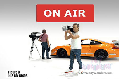 Showcasts® Figurines - On Air Figure 3 (1/18 scale, White/Blue) AD-18403 MAP: $14.99