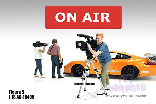 Showcasts® Figurines - On Air Figure 5 (2 pcs.) (1/18 scale, Blue/Green) AD-18405 MAP: $20.99