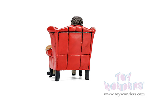 Showcasts® Figurines - RWB Legend Akira Nakai | Nakai-San Figure 1 with Chair (2 pcs.) (1/18 scale, Blue/Beige) AD-18501 MAP: $25.99