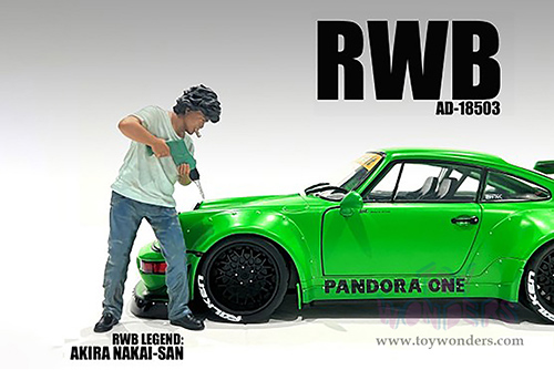 Showcasts® Figurines - RWB Legend Akira Nakai | Nakai-San Figure 3 (1/18 scale, Blue) AD-18503 MAP: $16.99